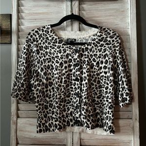 Apt.9 button down crop sweater cardigan